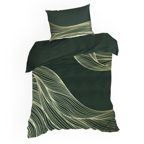 KOMPLET POŚCIELI SATYNOWEJ PREMIUM 3 180 X 200 CM CIEMNOZIELONY EUROFIRANY KOMPLET POŚCIELI SATYNOWEJ PREMIUM 3 180 X 200 CM CIEMNOZIELONY EUROFIRANY