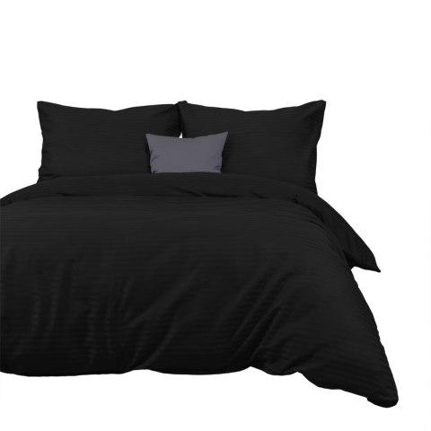 Pościel satyna bawełniana CIZGILI BLACK/220X200 EXCLUSIVE Darymex Pościel satyna bawełniana CIZGILI BLACK/220X200 EXCLUSIVE Darymex