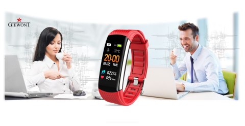 Smartband Giewont Fit&GO Duo GW200-1 - Black + Pasek Alert Red Smartband Giewont Fit&GO Duo GW200-1 - Black + Pasek Alert Red