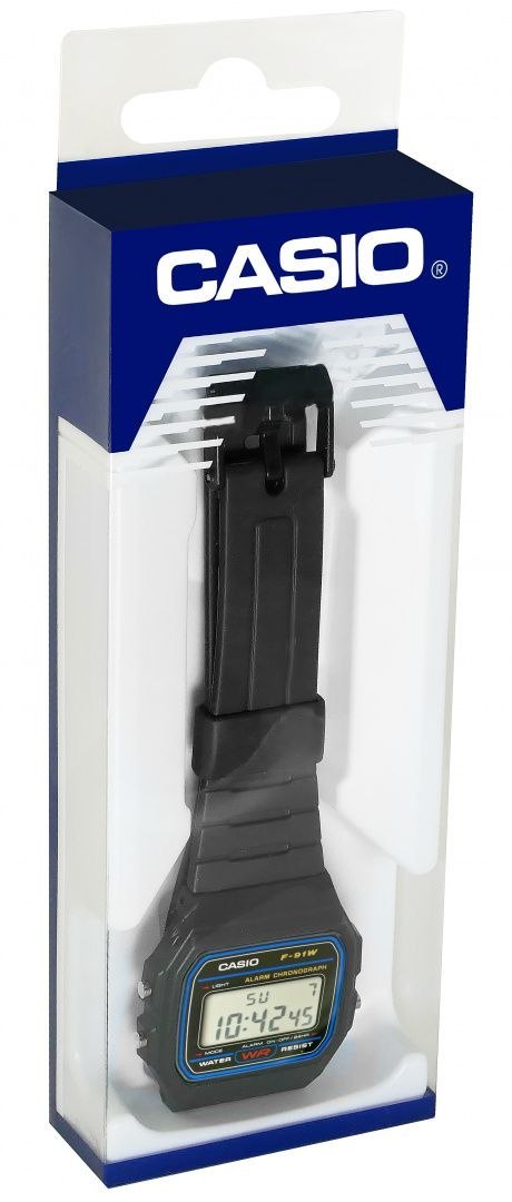 Zegarek Męski CASIO F-91W-1YER + BOX Zegarek Męski CASIO F-91W-1YER + BOX