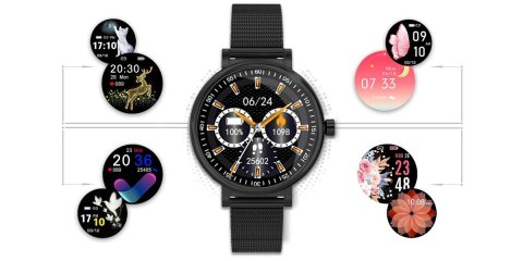 Zegarek Damski RUBICON SMARTWATCH RNBE64-3 BLACK Zegarek Damski RUBICON SMARTWATCH RNBE64-3 BLACK