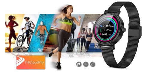Zegarek Damski RUBICON SMARTWATCH RNBE64-3 BLACK Zegarek Damski RUBICON SMARTWATCH RNBE64-3 BLACK
