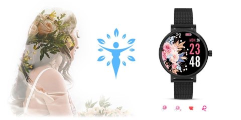 Zegarek Damski RUBICON SMARTWATCH RNBE64-3 BLACK Zegarek Damski RUBICON SMARTWATCH RNBE64-3 BLACK
