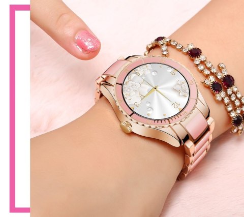 Smartwatch Damski Rubicon RNCE82 Różowy Smartwatch Damski Rubicon RNCE82 Różowy