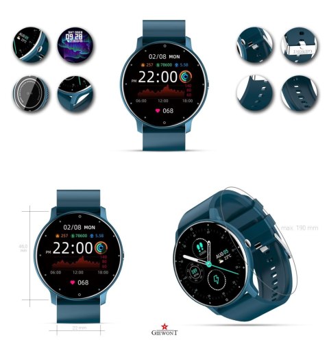 Smartwatch Giewont Sport Around GW120-4 - Deep Ocean Smartwatch Giewont Sport Around GW120-4 - Deep Ocean