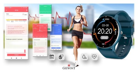 Smartwatch Giewont Sport Around GW120-4 - Deep Ocean Smartwatch Giewont Sport Around GW120-4 - Deep Ocean