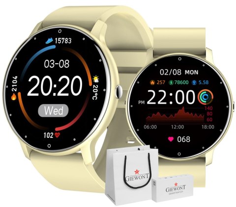 Smartwatch Giewont Sport Around GW120-6 - Ivory Effect Smartwatch Giewont Sport Around GW120-6 - Ivory Effect