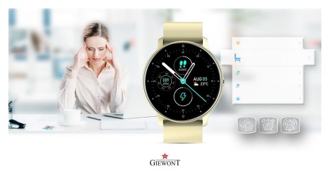 Smartwatch Giewont Sport Around GW120-6 - Ivory Effect Smartwatch Giewont Sport Around GW120-6 - Ivory Effect
