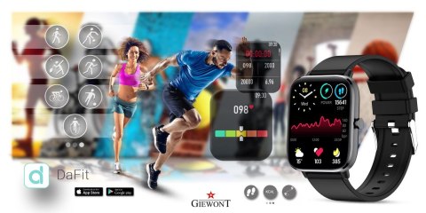 Smartwatch Giewont Dynamic SmartCall GW230-2 - Carbon/Carbon Smartwatch Giewont Dynamic SmartCall GW230-2 - Carbon/Carbon