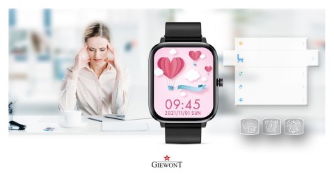 Smartwatch Giewont Dynamic SmartCall GW230-2 - Carbon/Carbon Smartwatch Giewont Dynamic SmartCall GW230-2 - Carbon/Carbon