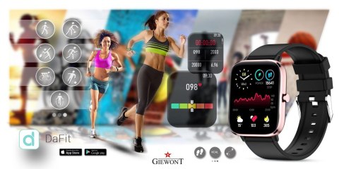 Smartwatch Giewont Dynamic SmartCall GW230-3 - Rose Gold/Black Effect Smartwatch Giewont Dynamic SmartCall GW230-3 - Rose Gold/Black Effect