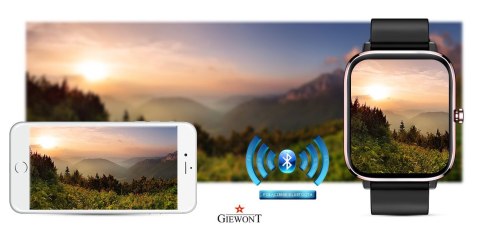 Smartwatch Giewont Dynamic SmartCall GW230-3 - Rose Gold/Black Effect Smartwatch Giewont Dynamic SmartCall GW230-3 - Rose Gold/Black Effect