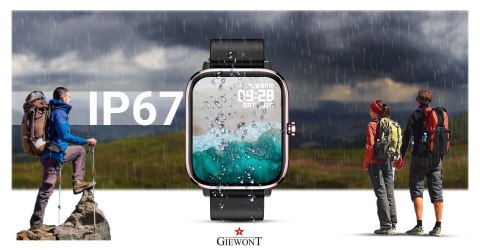Smartwatch Giewont Dynamic SmartCall GW230-3 - Rose Gold/Black Effect Smartwatch Giewont Dynamic SmartCall GW230-3 - Rose Gold/Black Effect