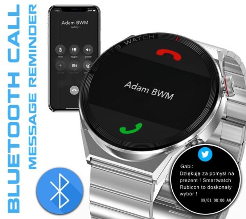 Smartwatch Rubicon RNCE99 Black Metal + Silicon SMARUB194 Smartwatch Rubicon RNCE99 Black Metal + Silicon SMARUB194