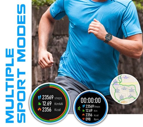 Smartwatch Rubicon RNCE99 Black Metal + Silicon SMARUB194 Smartwatch Rubicon RNCE99 Black Metal + Silicon SMARUB194