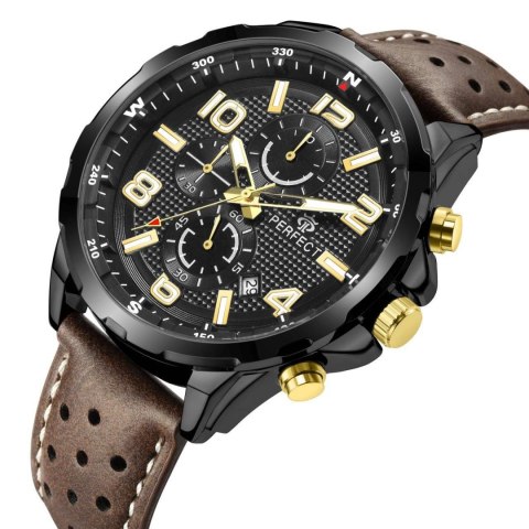 Zegarek Męski Perfect Chronograf CH05L-08 + Box Zegarek Męski Perfect Chronograf CH05L-08 + Box
