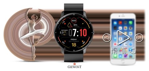 Smartwatch Giewont Sport Around PRO SmartCall GW120-2 PRO - Carbon Smartwatch Giewont Sport Around PRO SmartCall GW120-2 PRO - Carbon