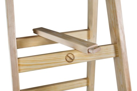 DRABINA DREWNIANA BRAKET STANDARD 2X5 SZCZEBLI 153CM DRABINA DREWNIANA BRAKET STANDARD 2X5 SZCZEBLI 153CM