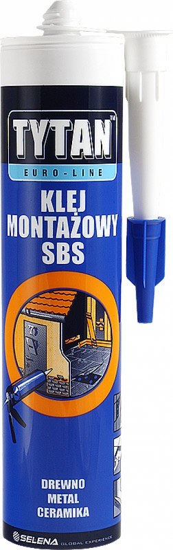 KLEJ MONTAŻOWY 280ML TYTAN EURO-LINE SBS KLEJ MONTAŻOWY 280ML TYTAN EURO-LINE SBS