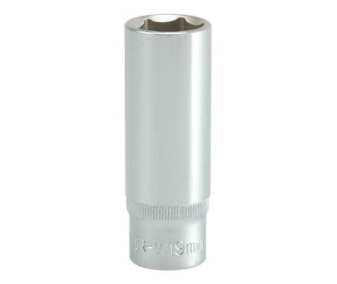 NASADKA DŁUGA 6-KĄTNA CHROMOWANA 1/2'' 19MM NASADKA DŁUGA 6-KĄTNA CHROMOWANA 1/2'' 19MM