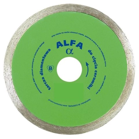 TARCZA DIAMENTOWA GŁADKA DO GLAZURY ALFA 200MM TARCZA DIAMENTOWA GŁADKA DO GLAZURY ALFA 200MM