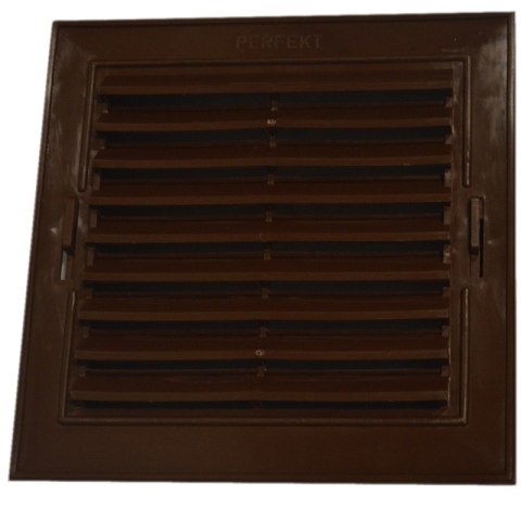 KRATKA SKOŚNA PLASTIKOWA 14*14CM BRĄZOWA KRATKA SKOŚNA PLASTIKOWA 14*14CM BRĄZOWA