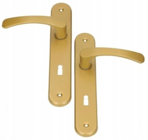 KLAMKA MALOWANA ZŁOTA 90MM NA WKŁADKĘ KLAMKA MALOWANA ZŁOTA 90MM NA WKŁADKĘ