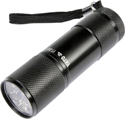 LATARKA ALUMINIOWA, 9LED, CZARNA LATARKA ALUMINIOWA, 9LED, CZARNA