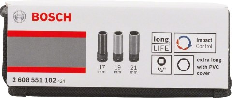 KLUCZE NASADOWE ZESTAW 3-CZĘŚCIOWY 1/2'' 17,19,21MM KLUCZE NASADOWE ZESTAW 3-CZĘŚCIOWY 1/2'' 17,19,21MM