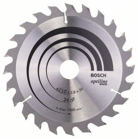 PIŁA TARCZOWA-H OPTILINE WOOD 210*2,8*30/Z24 PIŁA TARCZOWA-H OPTILINE WOOD 210*2,8*30/Z24