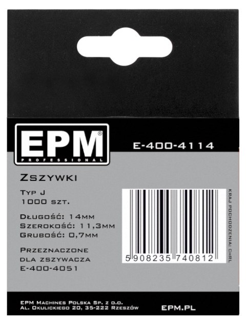 ZSZYWKI 1000SZT 14MM J-014 ZSZYWKI 1000SZT 14MM J-014