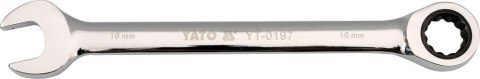 KLUCZ PŁASKO-OCZKOWY Z GRZECHOTKĄ 18MM KLUCZ PŁASKO-OCZKOWY Z GRZECHOTKĄ 18MM