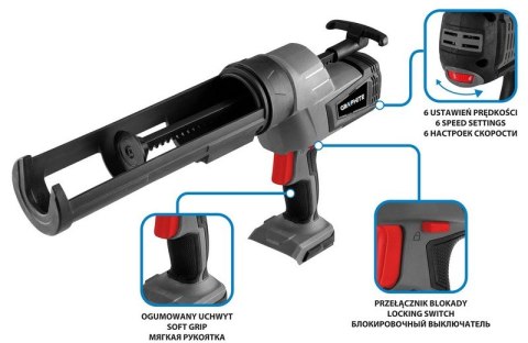 WYCISKACZ DO TUB ENERGY 18V BEZ AKUMULATORA WYCISKACZ DO TUB ENERGY 18V BEZ AKUMULATORA
