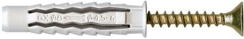 DYBEL UNIWERSALNY ŁEB Z NACIĘCIEM KRZYŻOWYM GXK 8/80MM DYBEL UNIWERSALNY ŁEB Z NACIĘCIEM KRZYŻOWYM GXK 8/80MM