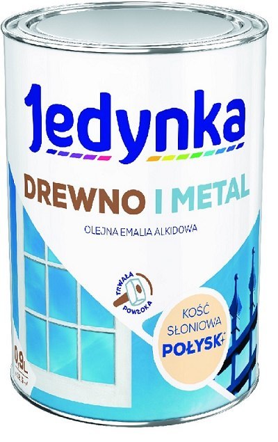 EMALIA ALKIDOWA DO DREWNA I METALU KOŚĆ SŁONIOWA 0,9L EMALIA ALKIDOWA DO DREWNA I METALU KOŚĆ SŁONIOWA 0,9L