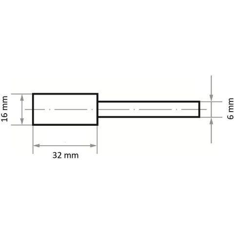ŚCIERNICA TRZPIENIOWA EKWBR 46 O/P V7 16*32*6 ŚCIERNICA TRZPIENIOWA EKWBR 46 O/P V7 16*32*6
