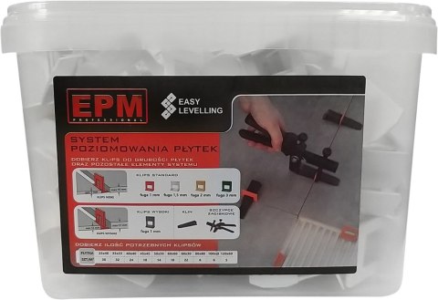 SYSTEM UKŁADANIA PŁYTEK EASY LEVELING 200 KLIPSÓW 1,5MM SYSTEM UKŁADANIA PŁYTEK EASY LEVELING 200 KLIPSÓW 1,5MM