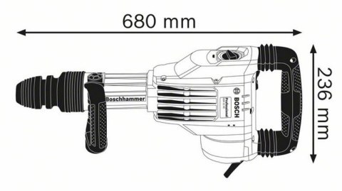 MŁOT UDAROWY KUJĄCY GSH 11VC 1700W MŁOT UDAROWY KUJĄCY GSH 11VC 1700W