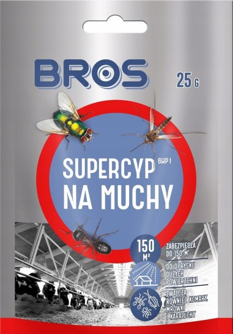 PREPARAT DO OPRYSKU NA MUCHY 25G - SUPERCYP 6WP PREPARAT DO OPRYSKU NA MUCHY 25G - SUPERCYP 6WP