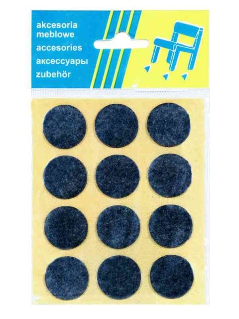 PODKŁADKA FILCOWA BLISTER BRĄZOWA FI 25MM - 12SZT PODKŁADKA FILCOWA BLISTER BRĄZOWA FI 25MM - 12SZT