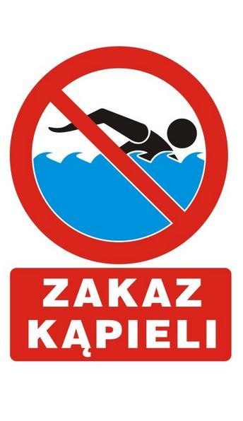 TABLICA 35*25CM ZAKAZ KĄPIELI TABLICA 35*25CM ZAKAZ KĄPIELI
