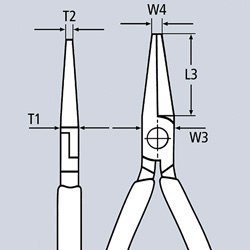 SZCZYPCE TNĄCE PÓŁOKRĄGŁE IZOLOWANE 200MM SZCZYPCE TNĄCE PÓŁOKRĄGŁE IZOLOWANE 200MM