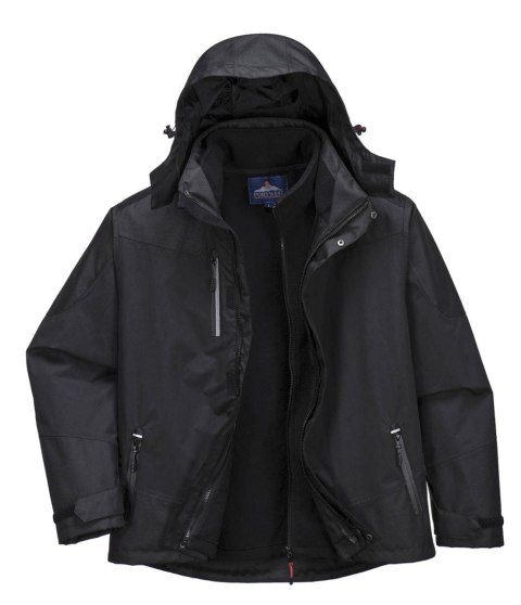 KURTKA OCIEPLANA 3W1 S553 CZARNA XL KURTKA OCIEPLANA 3W1 S553 CZARNA XL
