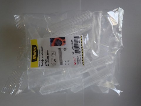 TULEJA SIATKOWA PLASTIKOWA DO ŻYWIC 16*85MM 20SZT TULEJA SIATKOWA PLASTIKOWA DO ŻYWIC 16*85MM 20SZT