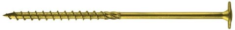 WKRĘT DO DREWNA Z KOŁNIERZEM NA TORX OCYNK ŻÓŁTY 8*320MM T40 WKRĘT DO DREWNA Z KOŁNIERZEM NA TORX OCYNK ŻÓŁTY 8*320MM T40