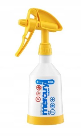 OPRYSKIWACZ MERCURY SUPER 360 PRO+, POJEMNOŚĆ 0,5L FPM ŻÓŁTY