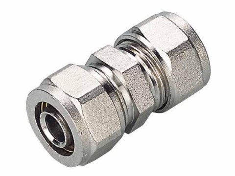 ZŁĄCZKA PEX-AL-PEX CHROM 20*20 PODWÓJNA ZŁĄCZKA PEX-AL-PEX CHROM 20*20 PODWÓJNA