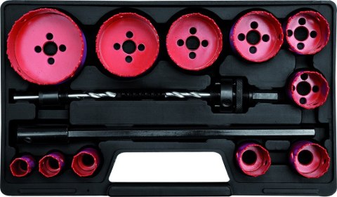 ZESTAW OTWORNIC DLA ELEKTRYKÓW 19-76MM 15 CZĘŚCI ZESTAW OTWORNIC DLA ELEKTRYKÓW 19-76MM 15 CZĘŚCI