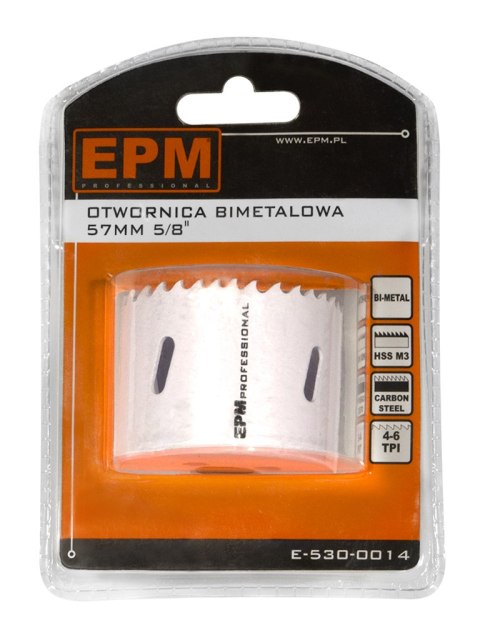 OTWORNICA BI-METALOWA 57MM UCHWYT 5/8'' OTWORNICA BI-METALOWA 57MM UCHWYT 5/8''