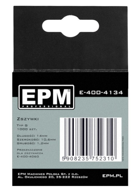 ZSZYWKI TYP G 1000SZT 10.6MM*1.2MM 14MM ZSZYWKI TYP G 1000SZT 10.6MM*1.2MM 14MM